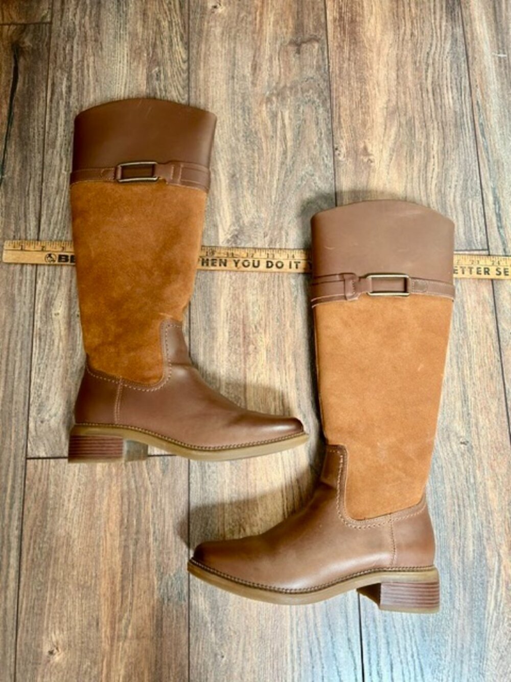 Leather/suede Riding Boots - Picture 4 of 8